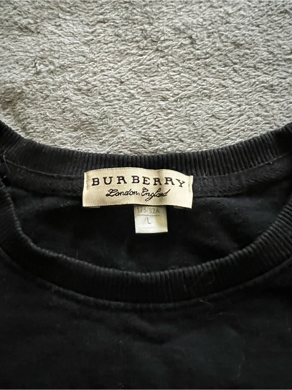 Burberry Black Logo Sweatshirt - London England